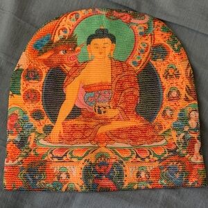 Colorful Buddha Print Beanie